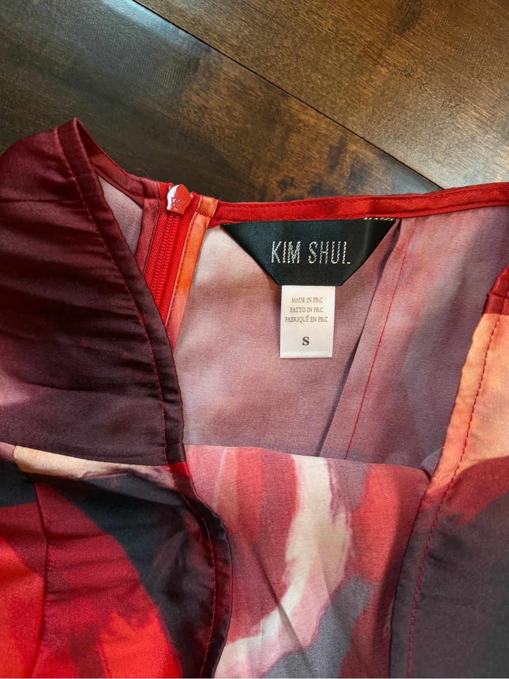 Kim Shui Red Rose Silk Tube Gown - Picture 4 of 10